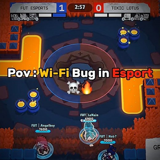 Wi-Fi Bug in Brawl Stars Esports...☠️🔥 #brawlstars #shorts #supercell