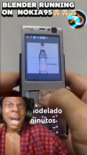 Blender running on Nokia95🤯🤯🤯#viral #blender #3danimation #blender3d #blendertutorial #trending