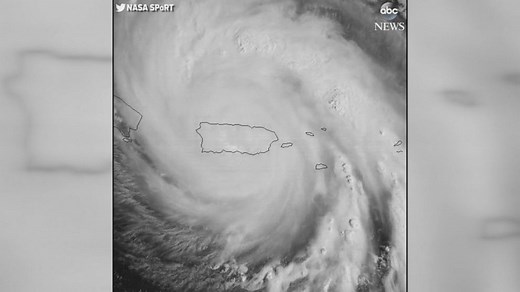 NASA captures eye of Hurricane Maria as it's over Puerto Rico
