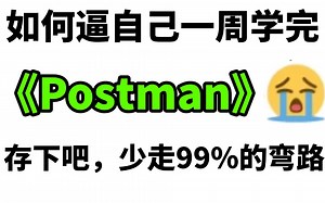 2025年最新七天快速学完postman接口测试及接口自动化测试全套教程！
