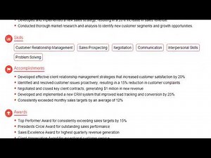 How to Create a Representative Resume in 2 Mins | ResumeGemini