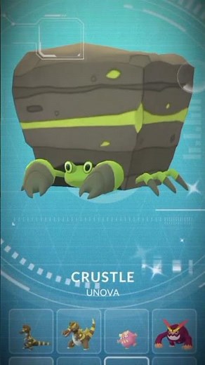 Evolving Shiny Dwebble into Crustle in #pokemongo #pokemon #pokemongame #shinypokemon