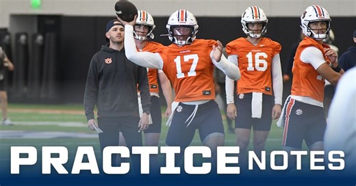 Auburn practice notes: Observations from Day 1 of spring ball
