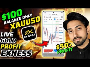 Live Gold Profit on $100 in Exness Trading (Part 15) | XAUUSD Live Trading