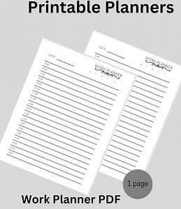 Daily Work Planner - Etsy Australia