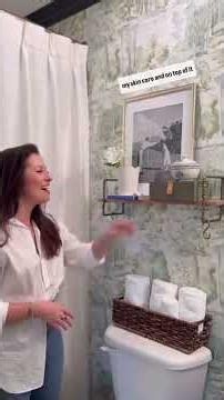 Part 2: Our English Country Cottage-Inspired Wallpapered Primary Bathroom Makeover