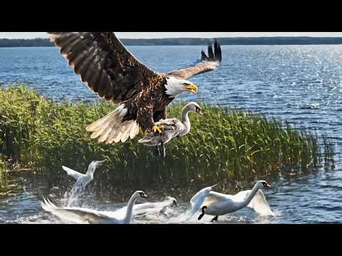 Swan vs. Pike & Fox: The Brutal Reality of Survival in the Wild | Ultra HD