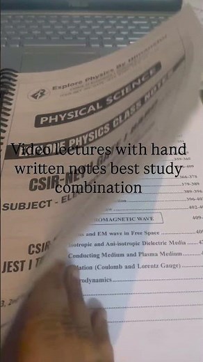 Best Handwritten Notes for CSIR NET 2025-2026 |Organized & Updated Material #explorephysics #physics