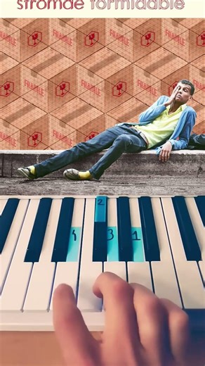 Stromae - Formidable | Easy Piano Tutorial #piano #shorts #tutorial