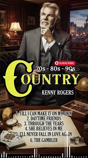 Kenny Rogers Country Ballads: 70s, 80s, 90s 🎙️🌹 #KennyRogers #CountryBallads #Lady