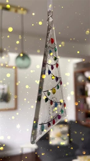 Christmas Decorations, Fused Glass Multicolor Christmas Glass Decoration, Christmas Decor, Fused Glass Christmas Ornament. - Etsy