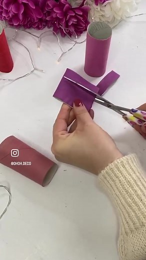 DIY Heart Garland with Toilet Paper Rolls