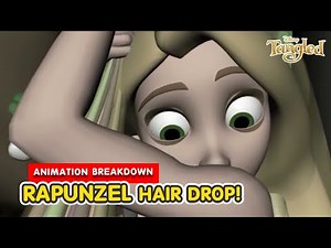 TANGLED (2010) — Rapunzel Drops Her Hair | Animation Breakdown