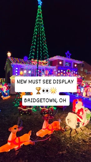 🎄✨ MUST SEE Display Alert ✨🎄 A brand new MUST SEE 🏆 👀 🌟Christmas display is lighting up 3505 Moonridge Drive in Bridgetown, OH and it’s packed with holiday magic! 🌟 Beautiful lights everywhere you look and so much to see like the DIY nutcrackers, a custom laser cut Merry Christmas sign made from automotive steel and favorites like Bumble and Yukon Cornelius 🐻‍❄️🎅 Since this is the last weekend before Christmas, there’s no set end time this evening Saturday December 20th — they’ll be out 