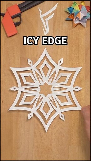 PAPER SNOWFLAKE ICY EDGE TUTORIAL | TOP CHRISTMAS DECOR IDEAS INCL ART