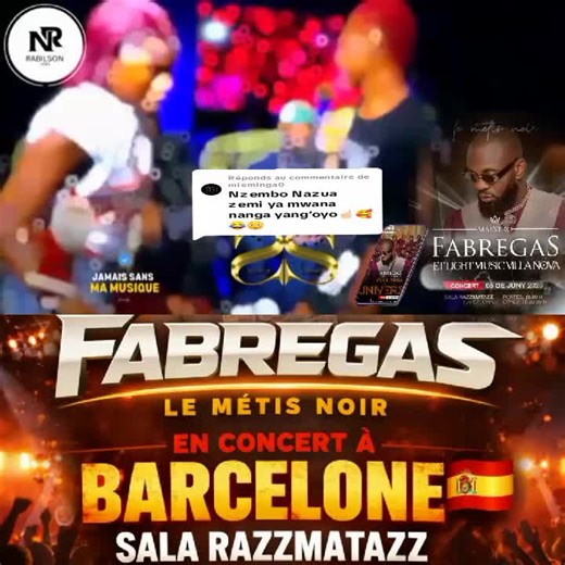 Réponse à @mieminga0Prochaine rendez-vous 🇪🇸(TOUR UNIVERSITY LM Villa Nova RAZZMATAZZ ⤵️ https://www.musikaze.net/web/?menu=36&pagina=&siteID=fabregaslemetisnoir Rendez-vous le 05 juin 2026 À RAZZMATAZZ BARCELONE 🇪🇸🔥LM Villa Nova Au grand complet Je compte sur vous pour faire de cet événement une réussite mémorable.