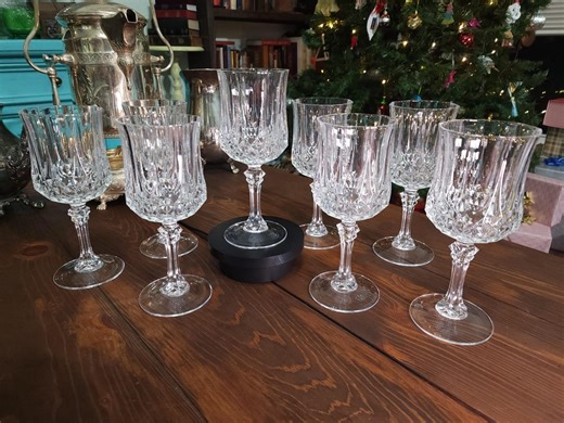 Vintage Cristal D’arques Longchamp Crystal Goblets – Set of 8 - Etsy