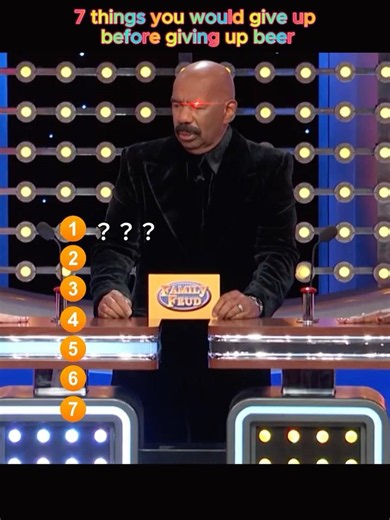 Family quiz game 7 things you would give up befor🍻😂 #GameShow #HilariousAnswers #entertainment