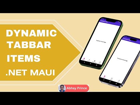 How to Make Dynamic Tabbar in .Net MAUI Shell App | Dynamic Tabbar Items in .Net MAUI | Abhay Prince