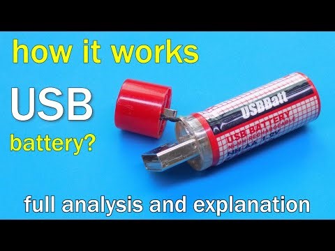 A complete overview of the operation of a USB battery based on a nickel-metal hydride battery