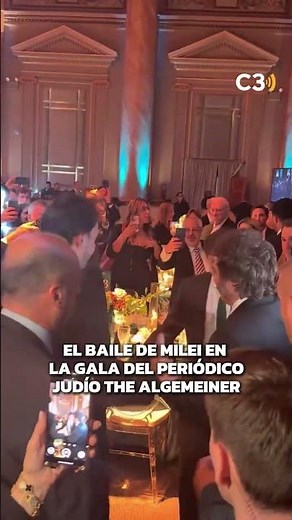 EL BAILE DE MILEI EN UNA GALA NEOYORQUINA 🕺