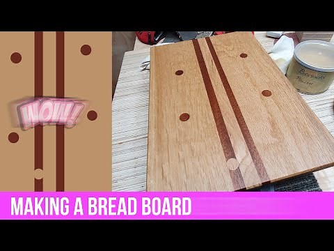 Bread board made from scrap wood.