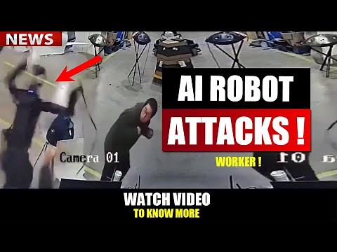 AI Robot Attacks worker in a Chinese Factory | Watch Video