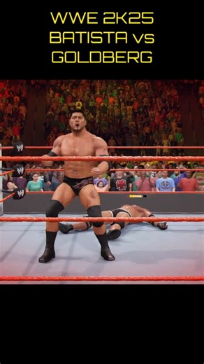 WWE 2K25 BATISTA vs GOLDBERG mod Gameplay #wwe2k25 #wwe2k25gameplay #goldberg #batista #wwe #gaming