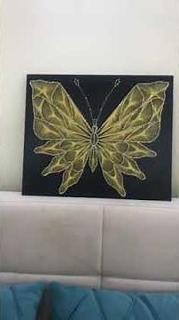 String art butterfly