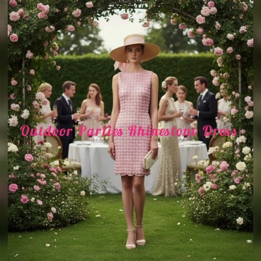 From Sparkling Pattern to Cocktail Dress #fashionndesigns #fashionpatterns #Cocktaildress