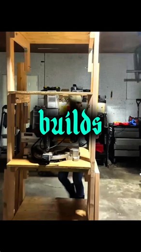 The Craftwright on Instagram: "⚡ Comment "Plans" and I'll send them instantly to you! 🤝🏼🔥 I almost skipped projects this season.😮‍💨 Too cramped. Too much setup. One build brought the motivation back.✨🧠 • #woodworking #woodshop #garage #DIY"