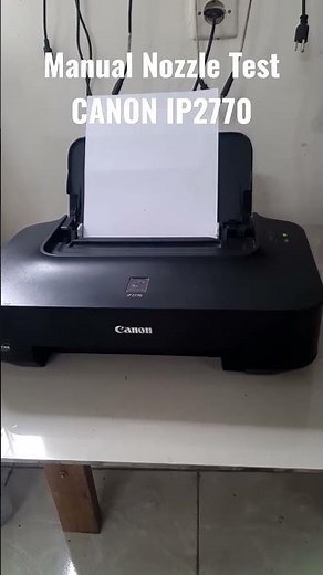 Cara nozzle test manual printer Canon IP2770