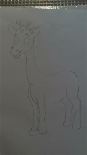 “Easy Cute Giraffe Drawing 🦒 | Step by Step for Beginners” #drawing #drawingreferences #pencildraw