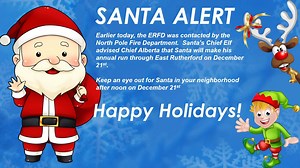 Big news from Santa! | East Rutherford Fire Department