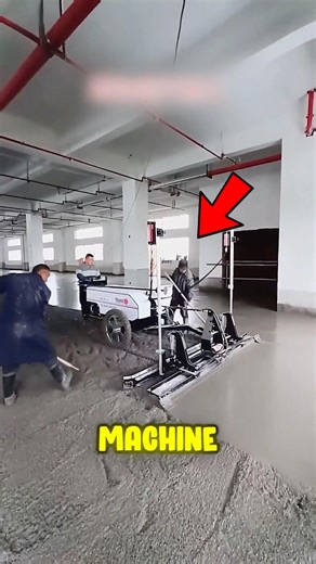 How Does This Machine Make Concrete Perfectly Flat? 🤯 #laserscreed #concretework #construction