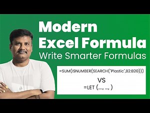 Modern Way to Write Excel Formulas | Excel LET Function Tutorial