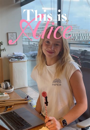 Meet Alice, our office star 🤩💕 #narratortrend #thisis #meettheteam #stationery