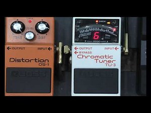 Drop D Flat / Drop C sharp tuning with a Boss TU-3