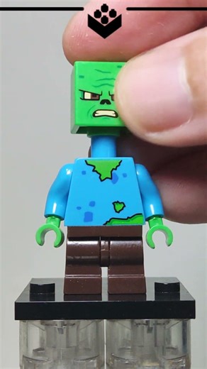 LEGO Baby Zombie | Minecraft Movie | Unofficial Lego Minifigure #shorts #lego #minecraft #chicken