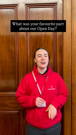 Hartpury on Instagram: "We caught up with student ambassador Ronja, who attended one of our university open days before choosing to join Hartpury! 😊 If you’d like to find out more, head over to our open days webpage. We still have spaces available at our next open day on Monday 10 January 2026 - book your place via the link in our stories."