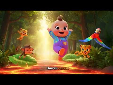 🦜 The Parrot Color Song | kids nursery rhymes | Baby Song, Colorful Bird Cartoon 🎵