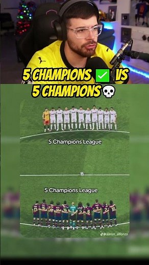 5 Champions League titles then vs now 💀 #realmadrid #barcelona #ronaldo #lamineyamal #lacobra #da...