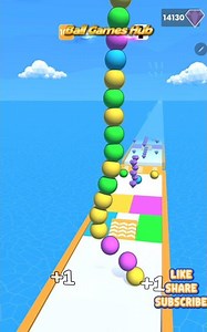 Ball Stack Run 3D | Perfect Stacks & Smooth Finish #shorts