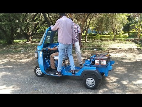 How to convert gasoline fueled and carbureted three wheeler rickshaw to electrical