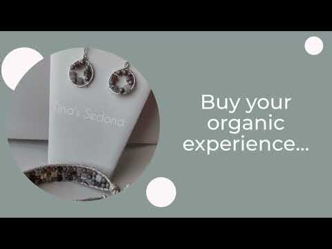 Handwoven Leather Wrapped Grey Agate Bracelet & Earrings