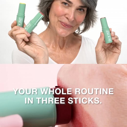  The Boomstick Trio is a simple 3-step makeup system in three little cosmetic sticks. 3 Sticks, 3 steps, it's all you need. https://boombeauty.com/pages/5-makeup-tips-for-older-women-2025 | BOOM Beauty | Facebook
