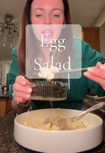Make some egg salad with me #eggsalad #easydinner #girldinner #eatwithme #fyp
