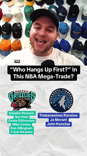 Who hangs up first in this NBA mega-trade between the Memphis Grizzlies and Minnesota Timberwolves for Ja Morant? #jamorant #timberwolves #grizzlies #reaction #anthonyedwards