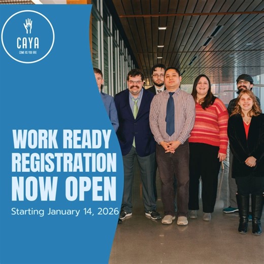 Come As You Are (Caya) on Instagram: "CAYA's Work READY, Future Strong program is back in 2026 and registration is officially open. If you or someone you know wants to build confidence, strengthen time management and organization, write a great resume, learn to advocate for themselves, and feel prepared for interviews, this is the place. Join us every Wednesday for 12 weeks starting January 14th from 6-7:30 at Virginia Wesleyan University. Spots fill fast— sign up today! 🔗tinyurl.com/cayaREADY"