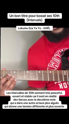 Exercice guitare 🎸 | 🎶 Lokumu Eza Ya Yo – Gaël Ce chant est parfait pour travailler les intervalles de dixièmes : ➡️ main gauche stable ➡️ basse mélodie en même temps ➡️ groove congolais feeling gospel Si tu veux enrichir ton jeu d’église, commence par ce genre de morceaux. Petit à petit, ta guitare va chanter comme ta voix. ✨ #SpiritGuitarAcademy #GuitareGospel #YoBongiNaLoku #Gael #Intervalles